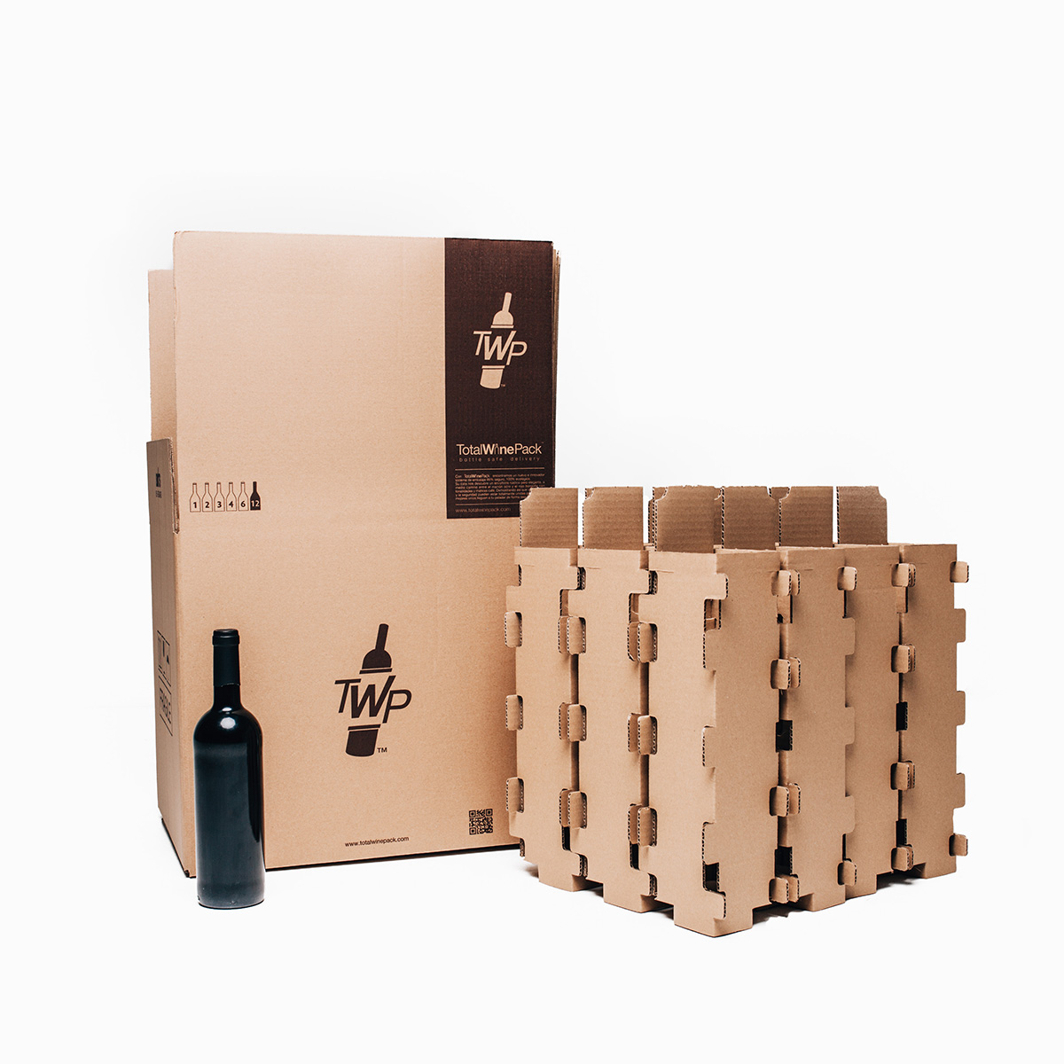 Carton Wine Bottle Wine packaging for 1,2 or 3 Bottles Bottle Carton 