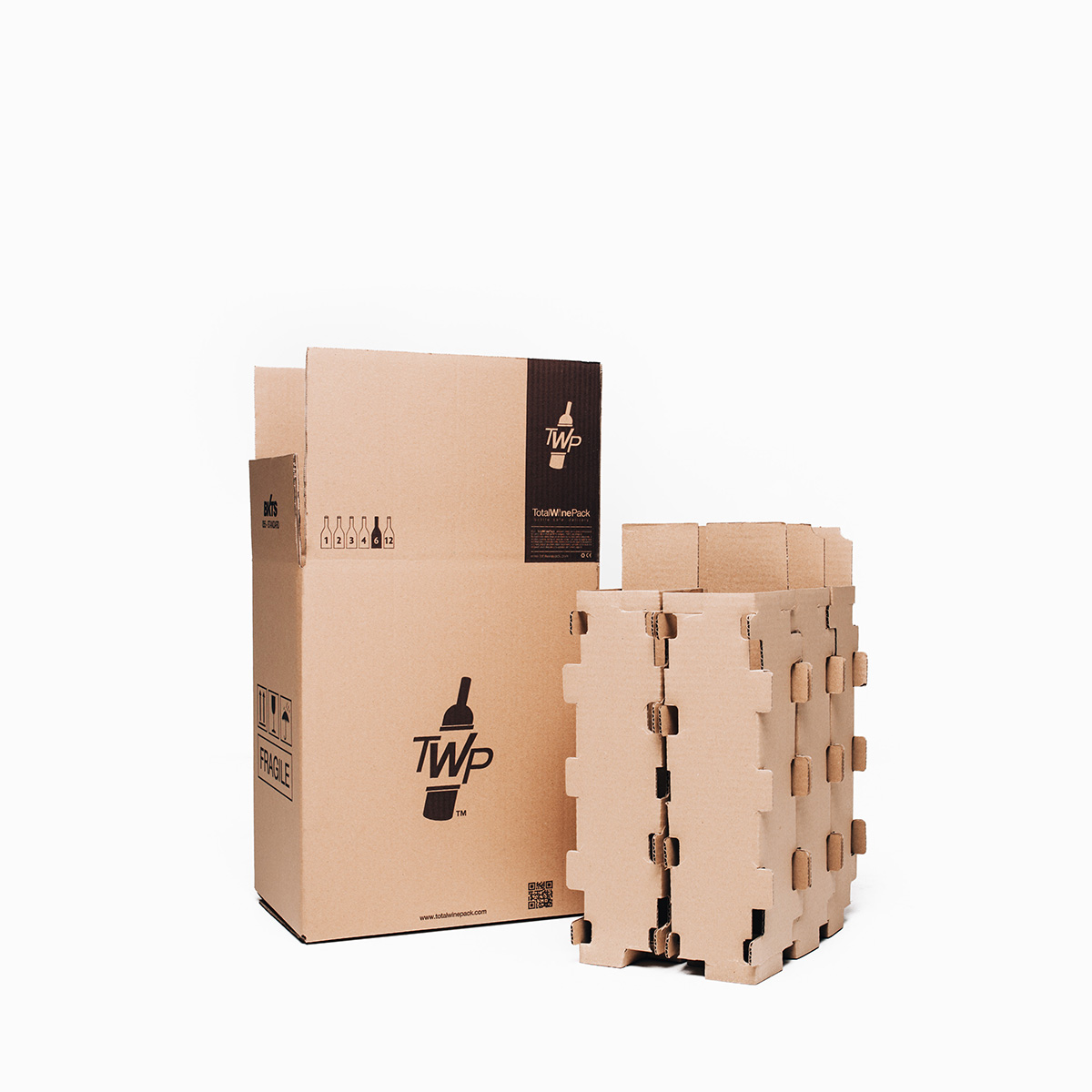 Bottle Cardboard Wine Bottle Cardboard Shipping Box for 15 Bottles Cardboard
