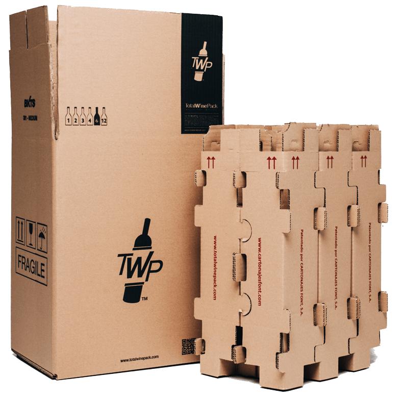 cajas carton para botellas vino