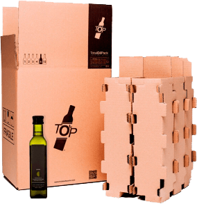 cajas de carton para botellas de aceite